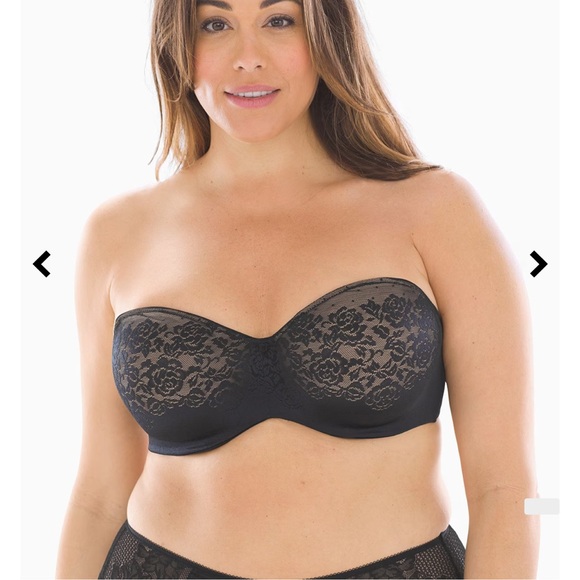 NWT Soma Stunning Support Strapless Convertible Underwire Bra 38 D Black #0055 - Picture 10 of 13